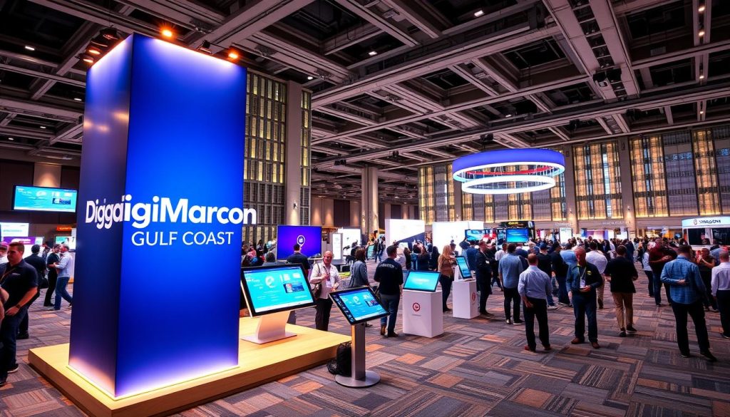 DigiMarCon Gulf Coast expo booth